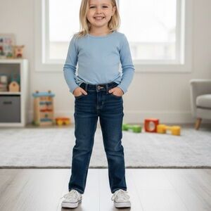 CAT & JACK Relaxed Straight Jeans, Girls 7, Blue